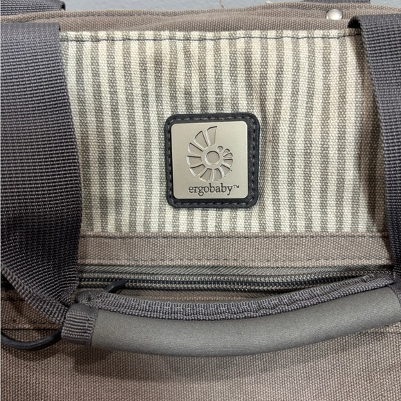 ERGOBABY The Coffee Run Tote Backpack Baby Diaper Bag Grey Unisex - Picture 2 of 10